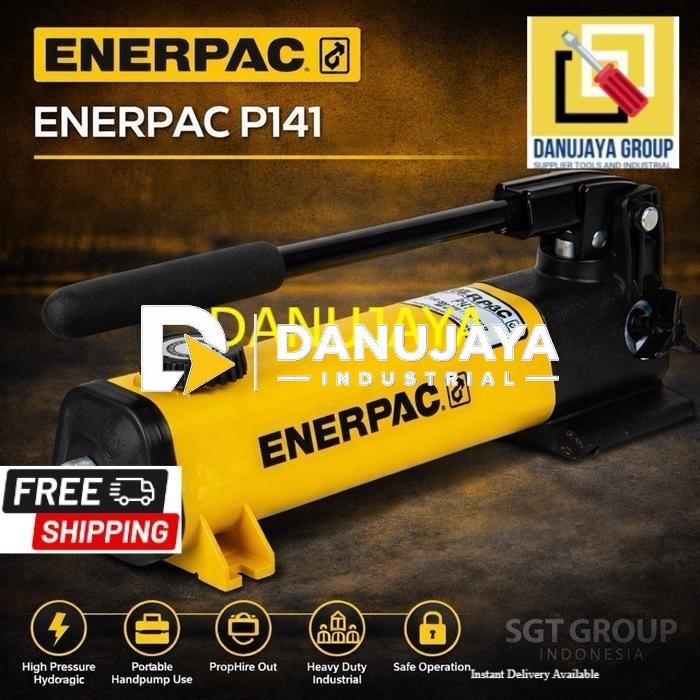 P141 Hydraulic Hand Pump Enerpac Single Speed Pompa Hidrolik Manual Portable Lightweight 20 in³