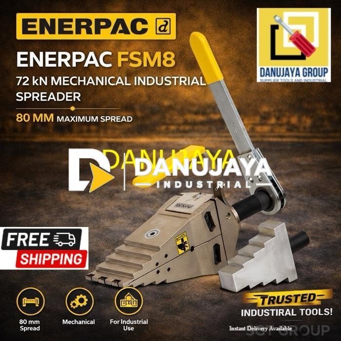 Mechanical Industrial Flange Spreader FSM8 72 kN Enerpac Alat Pembuka Flange Mekanis 80 mm Heavy Duty Industrial Original
