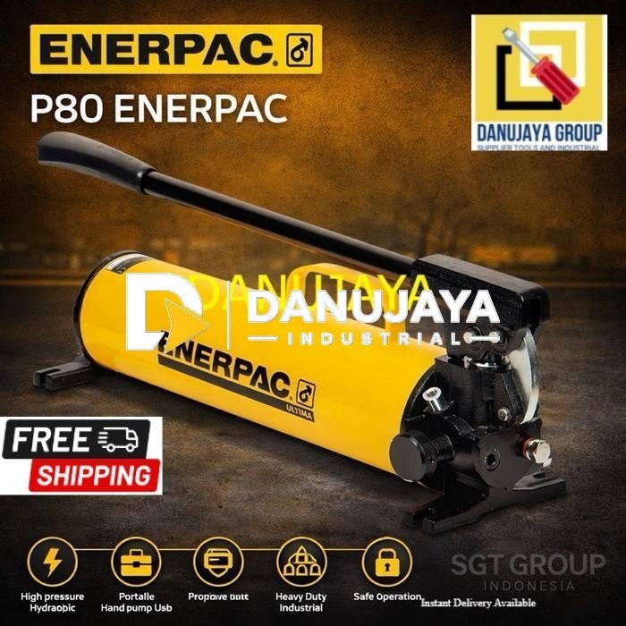 Hydraulic Hand Pump Enerpac P80 Original Two Speed ULTIMA Steel Pompa Hidrolik Manual Portable Heavy Duty Industrial