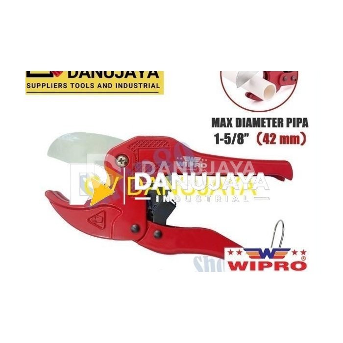 Wipro Gunting Pipa PVC Tang Potong Pemotong Paralon Pipe Cutter 42 mm