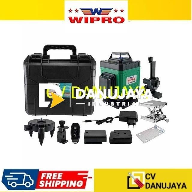 Wipro Waterpass Waterpas Laser 4D Cross Line 360° With Wall Stand ZL-360