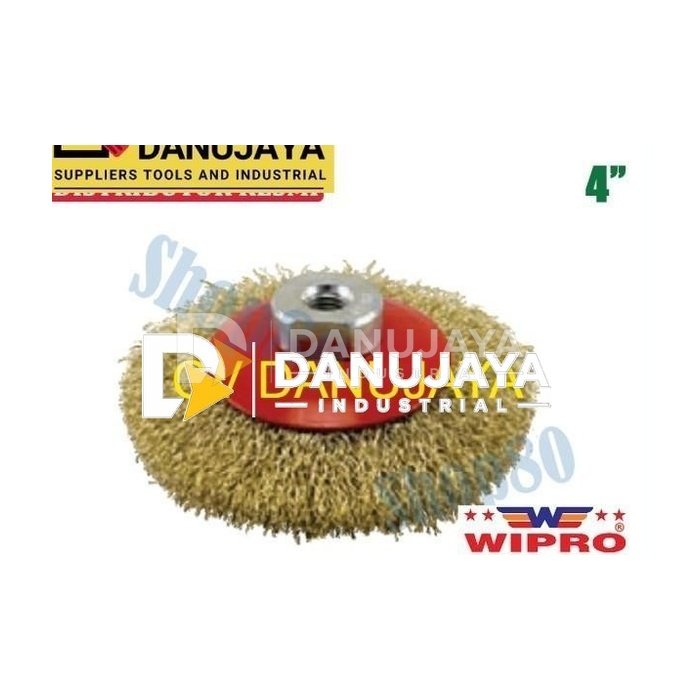 Wipro Sikat Piring Kuningan Kawat Besi Baja Kuning