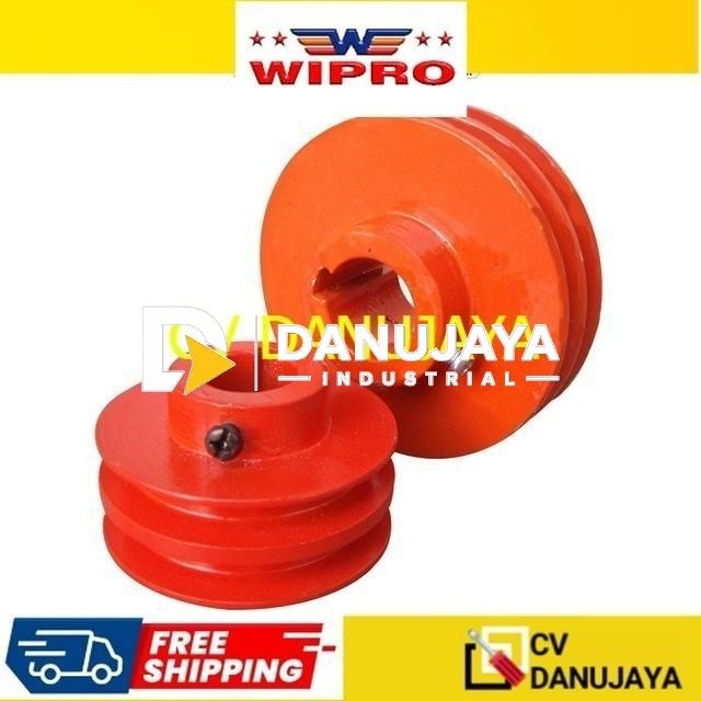 Wipro Pully Pulley Puly Alluminium H.Duty PA2-419 4" x A2 x 19mm