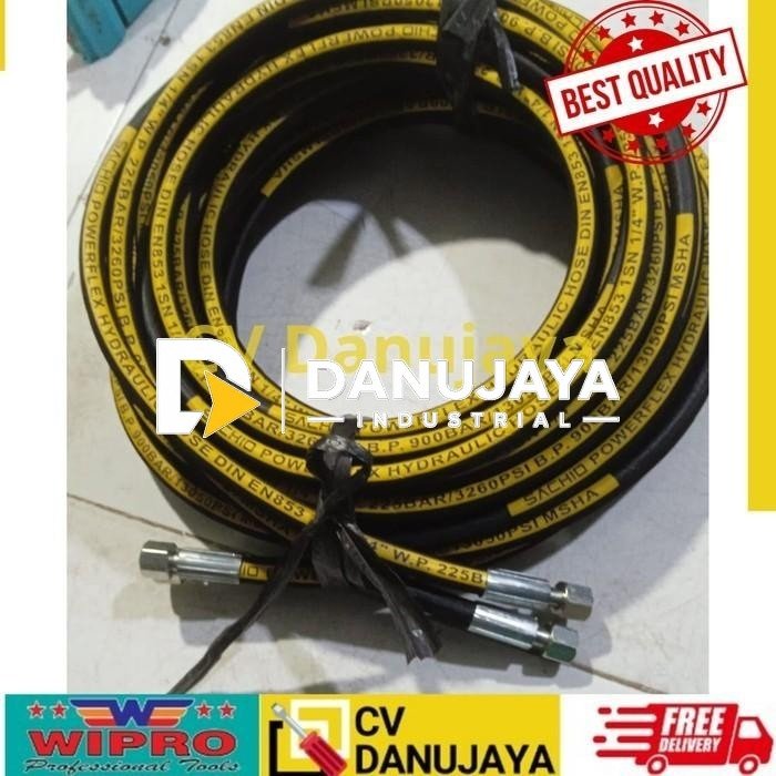 Selang Gemuk Hose Grease Pump Pneumatic Oli Pompa 1/4 X 15 M meter