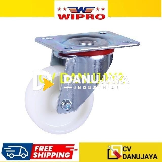 Wipro Roda Trolley Troli Troly Gerobak Nylon Heavy Duty 3" H (43080NY)