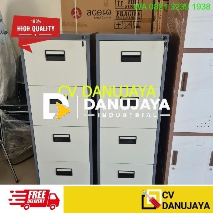 Lemari Dokumen Filling Kabinet Laci File Besi Cabinet Stainles 4 Pintu
