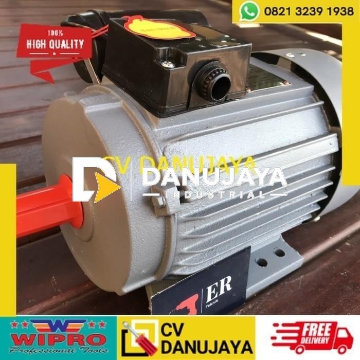 Dinamo Penggerak WIPRO FLASH 2000L 2HP 4P Electromotor 1 Phase 1450Rpm