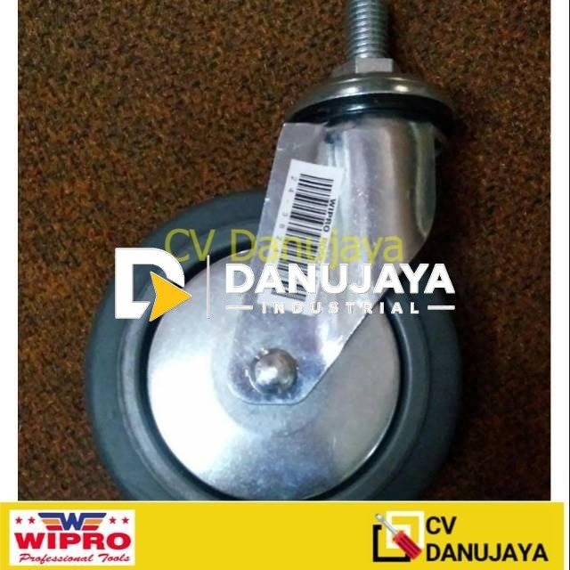 Roda Karet Abu Abu Hidup 5" Wipro