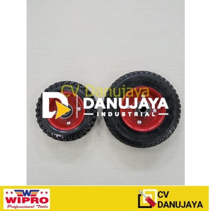 Roda Troly Karet Heavy Duty Corrugated Wipro 6" & 8"
