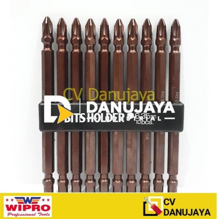 Mata Obeng Angin Panjang Bor Gypsum PH2 110mm Double Ended Bits Screwdriver +/-