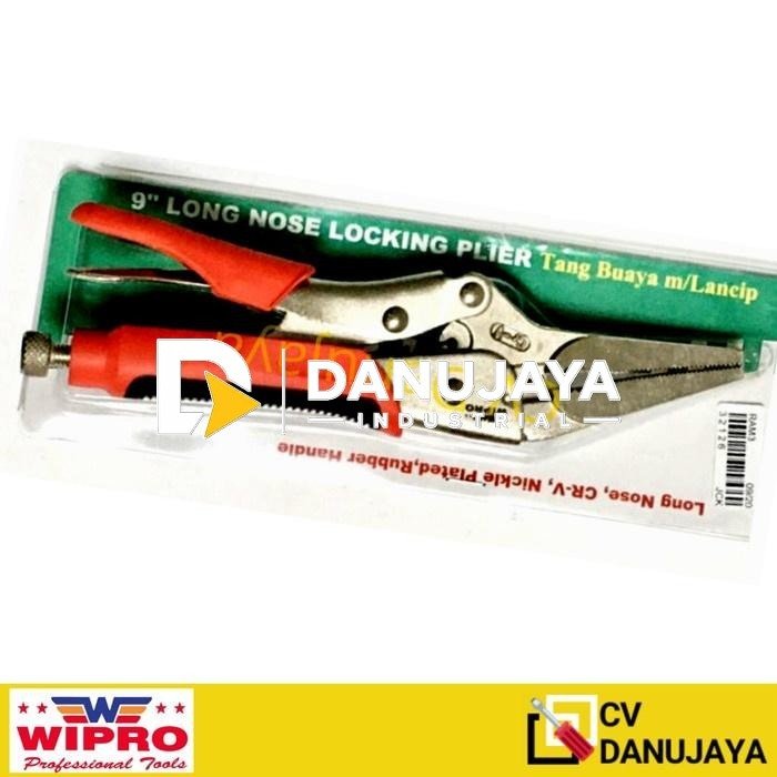 Tang Buaya Model Lancip Cucut 9 inchi Handle Karet Wipro TBL-09K