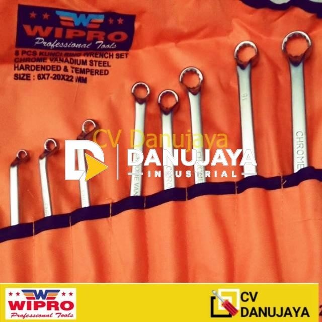 Kunci Ring Set 8 pcs Wipro