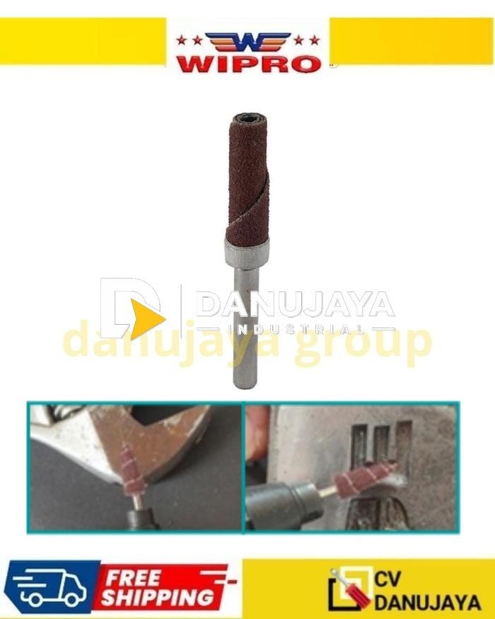 Amplas Tangkai Model Lurus 13x35x3mm Grid Grade AA80 ALT-13-3 Wipro