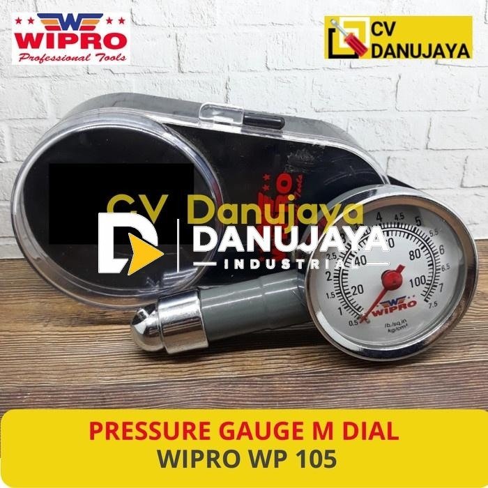 Pengukur Tekanan Ban PRESSURE GAUGE M DIAL WIPRO WP 105