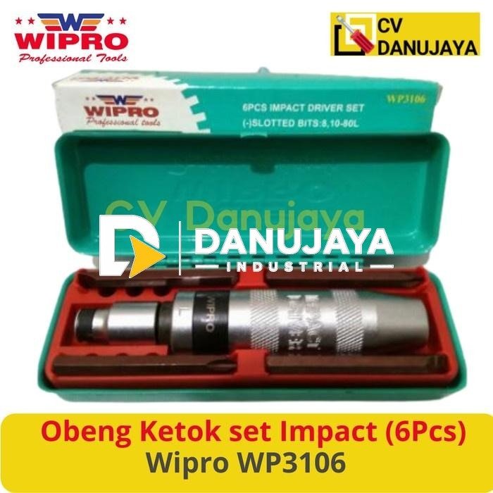Obeng Ketok Impact Driver Set (6Pcs) Wipro WP3106
