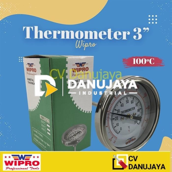 Analog thermometer / Termometer payung mini bimetal untuk oven gas mengukur sampai 100 celcius