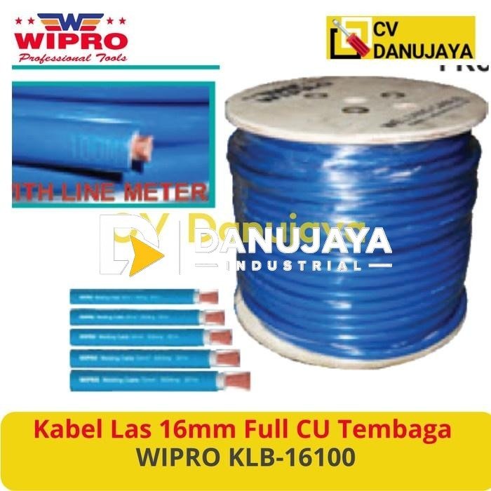Kabel Las 16mm Full CU Tembaga Welding Las Cable Full WIPRO KLB-16100