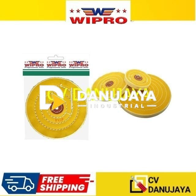 Wipro Gerinda Gurinda Grinda Kain Buffing Kuning BGK-K100  (100x15mm)