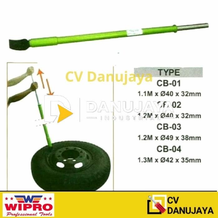 Alat Cukit Lepas Pelepas Ban Mobil Truck Tire Bar 1.1 Mtr x Dia.40mm x 32mm - Wipro CB01