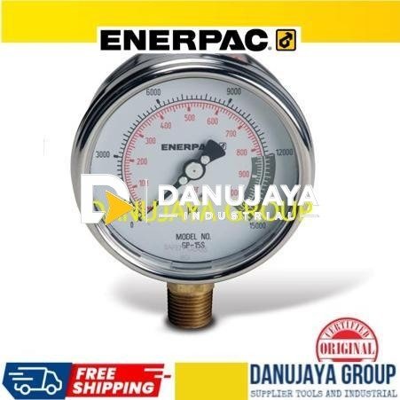 Enerpac GP15S Hydraulic Pressure Gauge 1/2' NPTF 15.000 PSI | Manometer Hidrolik Industrial Grade Untuk Pompa, Jack, Cylinder Tekanan Tinggi Presisi Akurat