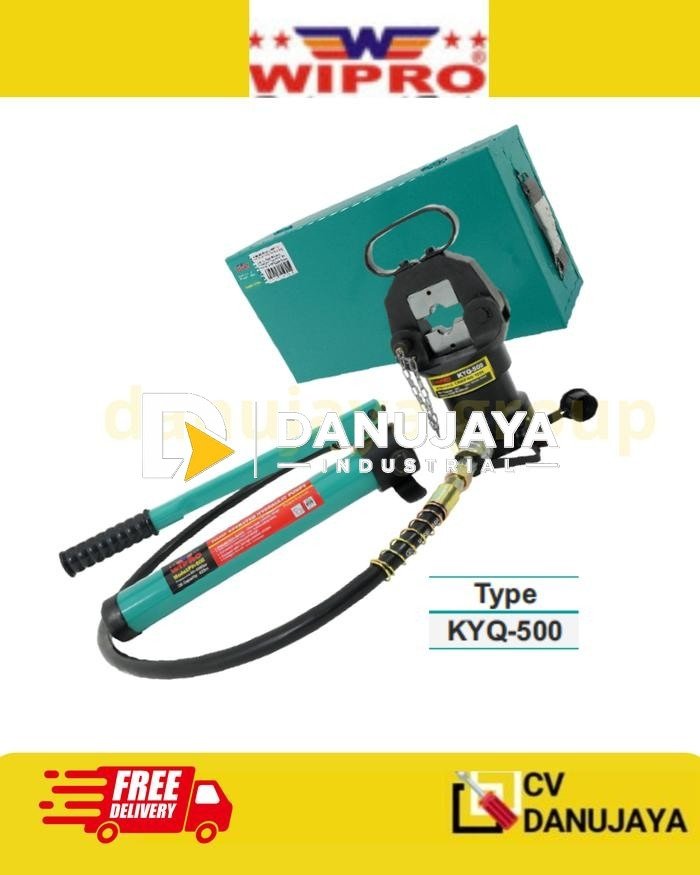 Alat Skun Hydraulic KYQ-500 20 Ton With Hand Pump Tang Press Skun Kabel 16-500mm² Hexagon Crimping Set Lengkap Dies Industri Heavy Duty