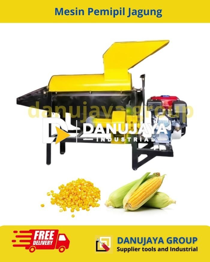 Mesin Pemipil Jagung Blower Corn Shelling Blower Machine Komplit Penggerak Alat Perontok Jagung Otomatis Kapasitas Tinggi Rangka Kokoh Ideal Petani, UMKM, Industri Siap Pakai