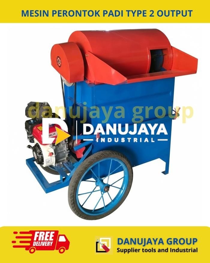 Mesin Perontok Padi Mesin Dos Tanpa Motor Bensin | Alat Pertanian Otomatis Perontok Gabah Kapasitas Besar Rangka Kokoh Efisien Cepat Cocok Petani UMKM Industri Pengolahan Hasil Panen
