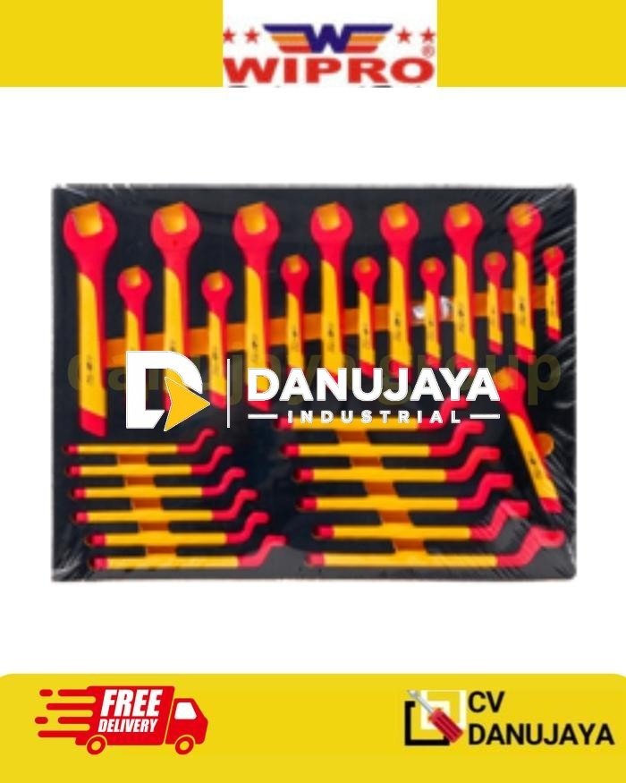 Insulated Tool Set 27 PCS Screwdriver Insulated Nut Driver Paket Perkakas Isolasi Listrik Set Isi 27PCS Wipro Obeng Sok Isolasi ITS-027