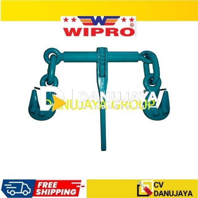 WIPRO Rachet Binder W/Hook  Pengencang Rantai Ratchet Pengikat Rantai Hook RBH-04 ( 4T) - 8 mm RBH-06 (6.3T) - 10 mm RBH-10 (10T) - 13 mm RBH-16 (16T) - 15 mm - Ukuran, RBH-16 (16T) - 15 mm