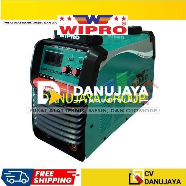 WIPRO Mesin Travo Trafo Las Inverter DC IGBT ( 1 Phase 220V ) TURBO TIS-250B TURBO TIS-300T Rate Duty Cycle : 60% Class Of Insulation : F - DC IGBT Turbo TIS-250B