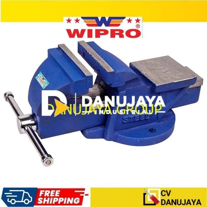 Wipro Catok Paron Ragum Besi Blue Color Steel Body CPS-04 (4")