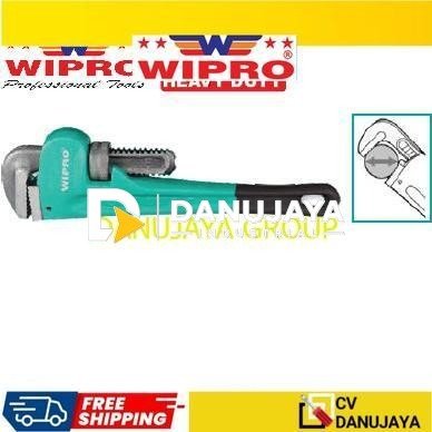 Wipro Kunci Pipa Gagang Karet Pipe Wrench Rubber Handle Type PWR 8 10 12 14 18 24 36 48 " Inch - 8