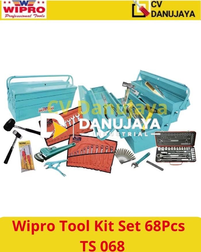 Wipro Tool Kit Set Perkakas  68Pcs (mm) TS 068