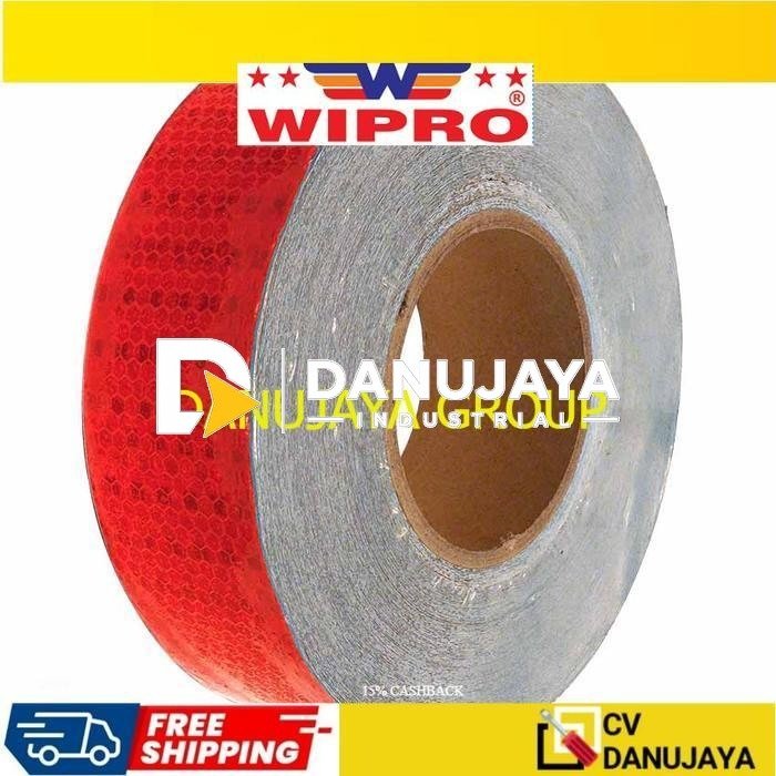 WIPRO Sticker Stiker Tempelan Solasi Pantulan Cahaya Isolasi Reflektor SR-500 (Red)
