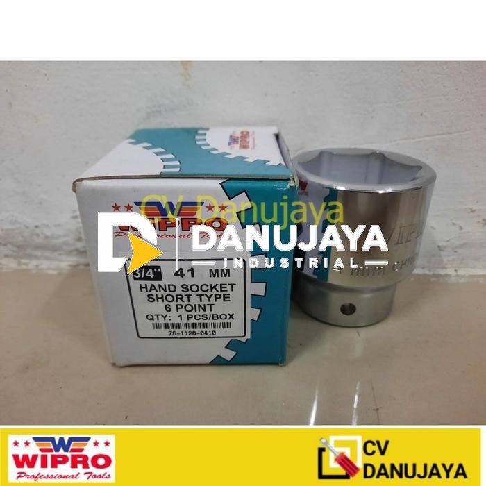 Mata Kunci Sock 41mm 3/4" 6PT CRV Wipro