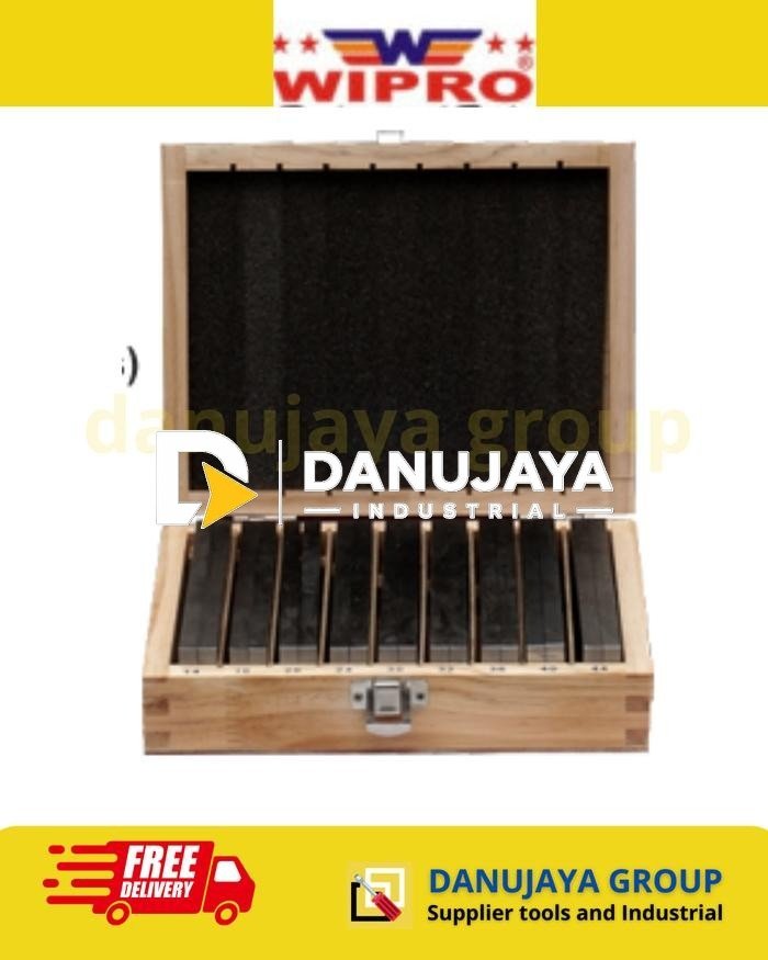 Precision Steel Parallels 0.01 mm Set 18 PCS Paralel Gauge Block Pengganjal Penyeimbang Penopang Benda Kerja Presisi 18pcs Wipro PSP-18