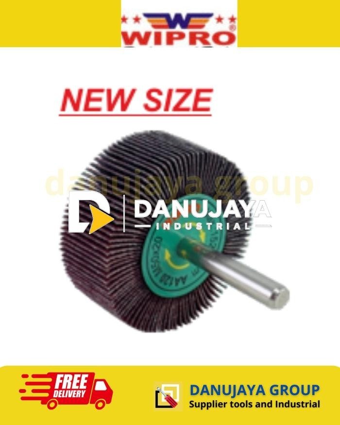 Amplas Tangkai Batang Mounted Flap Wheel Wipro 20x15x6x35 AA80 20x20x6x35 AA240 30x15x6x35 AA60 60x30x6x35 AA80 60x40x6x35 AA60
