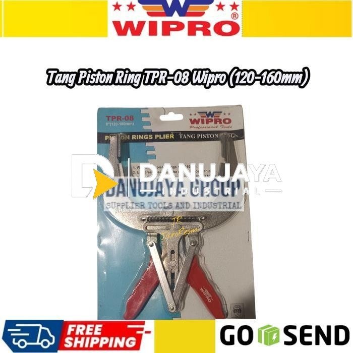 Tang Piston Ring Wipro TPR‑08 120‑160mm Alat Pasang Lepas Ring Piston Mesin Motor Mobil Truk Bengkel Otomotif Hand Tool