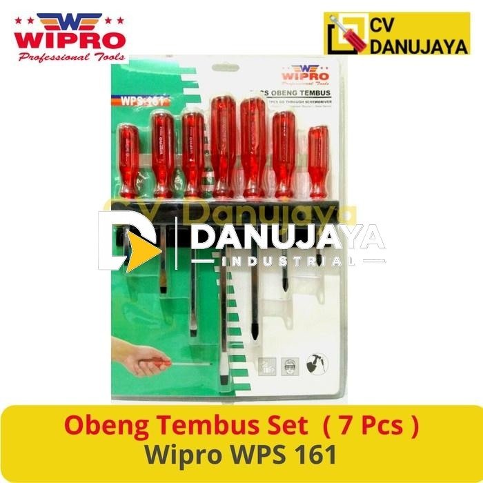 Obeng Tembus set Screwdriver Kepala Magnet ( 7 Pcs ) Wipro WPS 161
