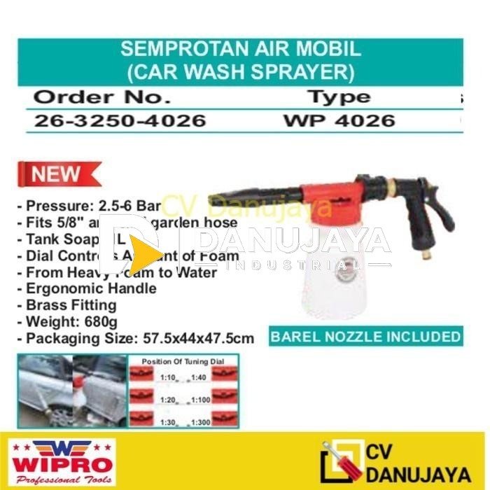 jet washer Semprotan Air Cuci Mobil Car Wash Sprayer WP 4026 Wipro