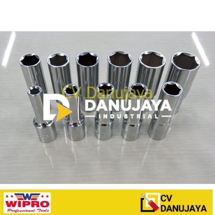 Mata Sock  Mata Deep Sock Mata Socket Mata Kunci Sok Sock Panjang 1/2" 6 PT  Wipro