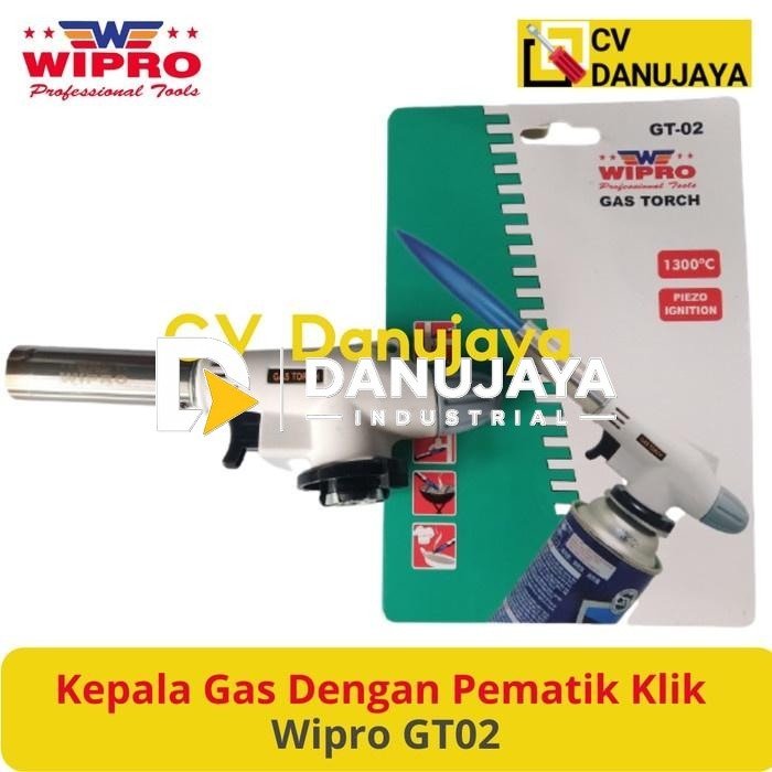 Gas Torch Piezo Ignition Kepala Gas dengan Pematik klik Wipro GT-02