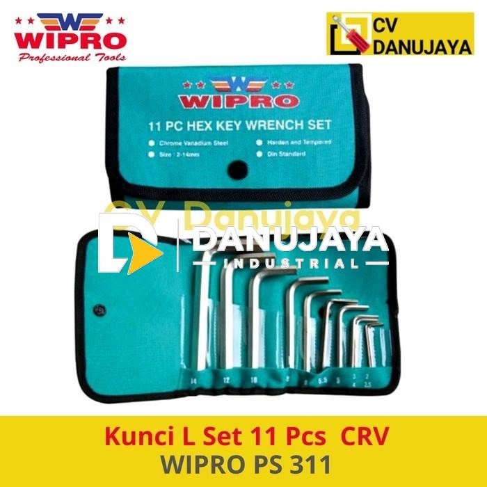 Kunci L Set 11 Pcs CRV Wipro PS 311