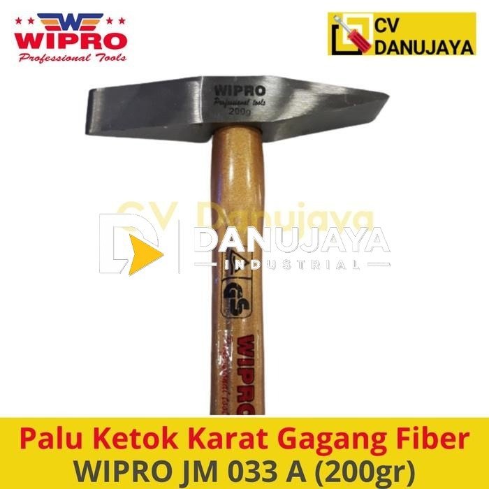 Palu Ketok Karat Chipping Hammer Gagang Fiber Wipro JM 033 A 200gr