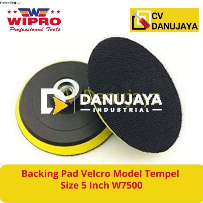 Backing Pad Velcro Model Tempel busa poles Size 5 Inch W7500 wipro