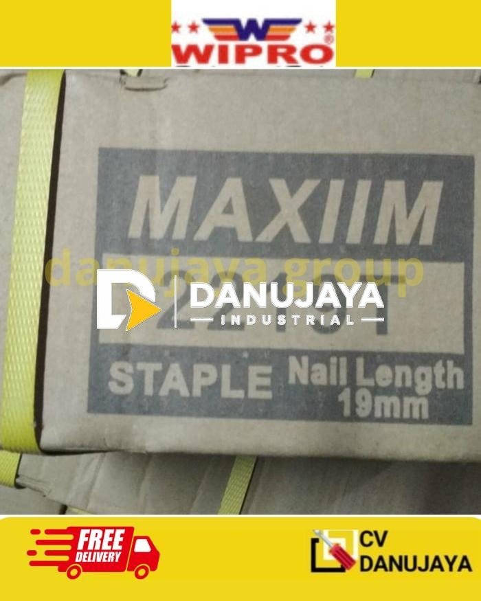 Maxim Mata Staples steples Mata Paku Tembak Maxiim 1 Box Kotak Dus type Tipe 2219T