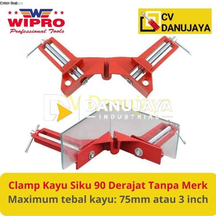 Clamp Corner Klem Penyiku Penjepit Clam Jepitan Siku kayu Catok Catokan Taffware Pigora Sudut 90 Derajat
