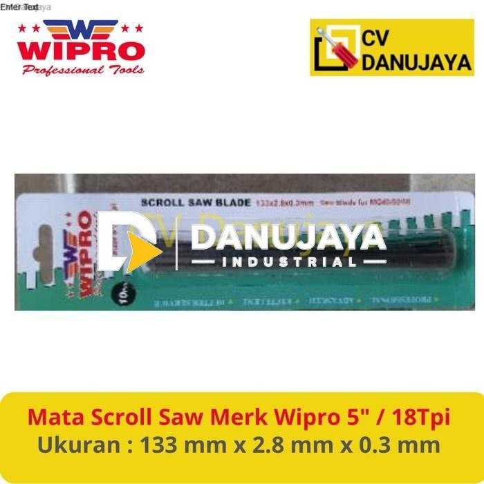 Mata Gergaji Scroll Saw Merk Wipro 5" / 18Tpi