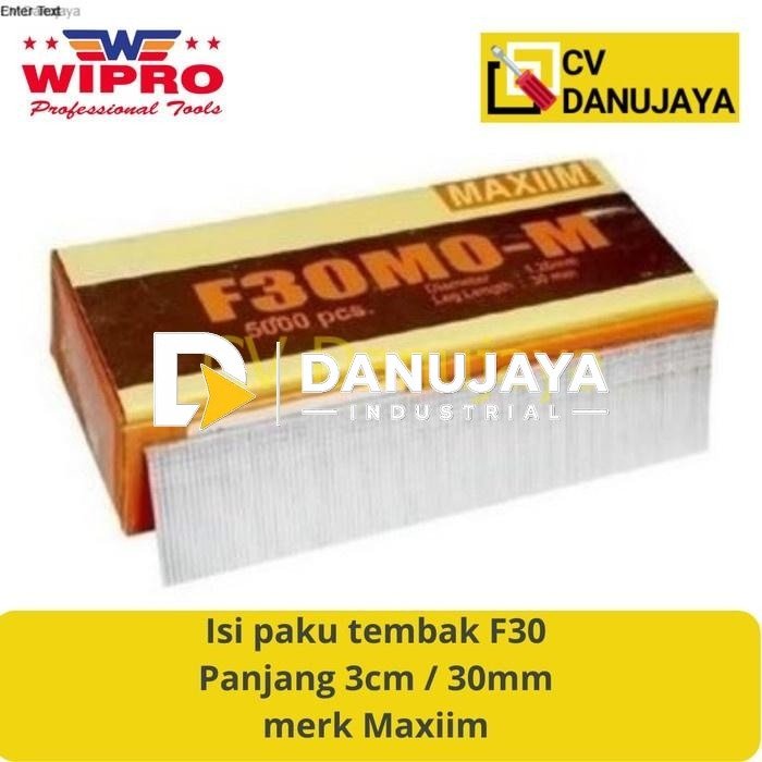 Maxiim Isi Paku Tembak Staples Steples Stapler Air Nailer F30 Size 3cm