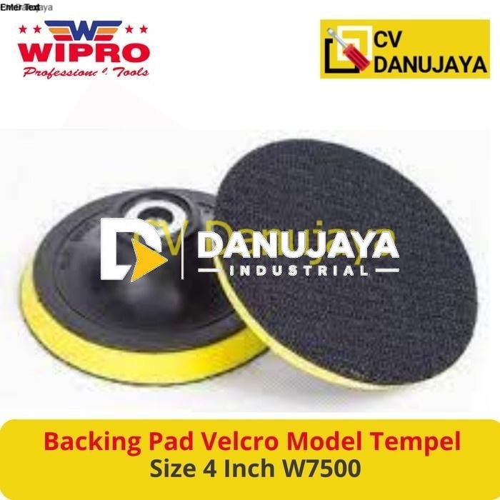 Backing Sanding Pad Velcro Tatakan Poles Amplas Alat Gosok 4 Inch WIPRO